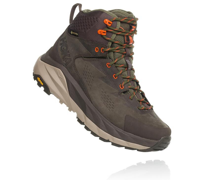 Hiking Boots Mens - Hoka One One Kaha GORE-TEX - Brown - MTWRJNY-17